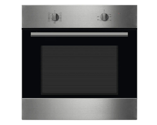 Vstavaná rúra so sklenenými dverami a ovládacími gombíkmi