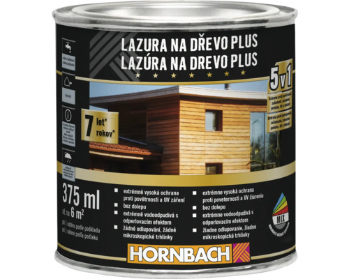 Lazúra na drevo Plus v 375 ml balení pre exteriér