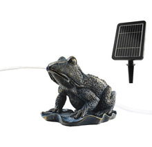 Žabia solárna fontána do záhrady