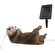 Solárna fontána vydra do záhrady