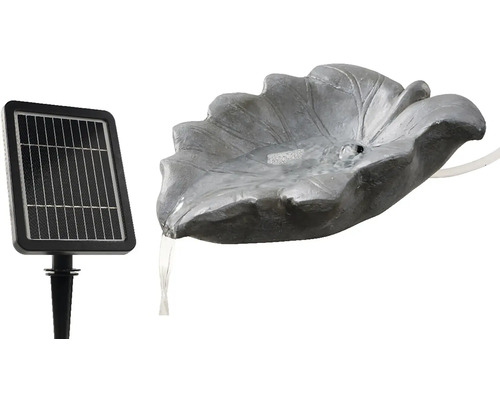 Solárna fontána v tvare listu do záhrady
