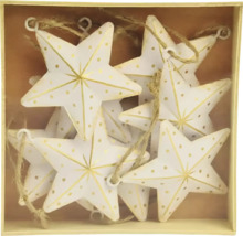 Dekorácie v tvare hviezdy so šnúrkou v krabici