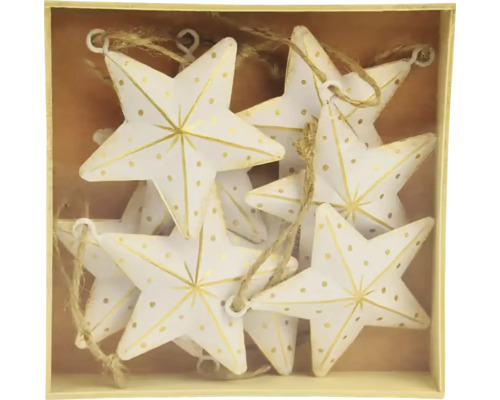 Dekorácie v tvare hviezdy so šnúrkou v krabici