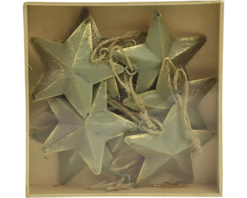 Sada hviezdicových príveskov so šnúrkou v krabici