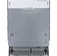 Pohľad zozadu na umývačku riadu pre informácie o prípojkách a inštalácii.