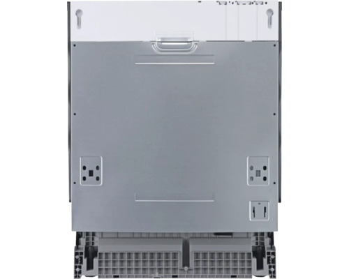 Pohľad zozadu na umývačku riadu pre informácie o prípojkách a inštalácii.