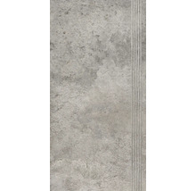 Sivá dlaždica s vrúbkovaným okrajom