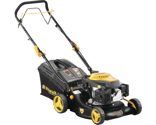 Benzínová kosačka RPM 42-146 s pojazdom Kosačka na trávu Riwall so zberným košom