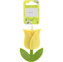 Dekoratívny prívesok v tvare tulipánu z plsti