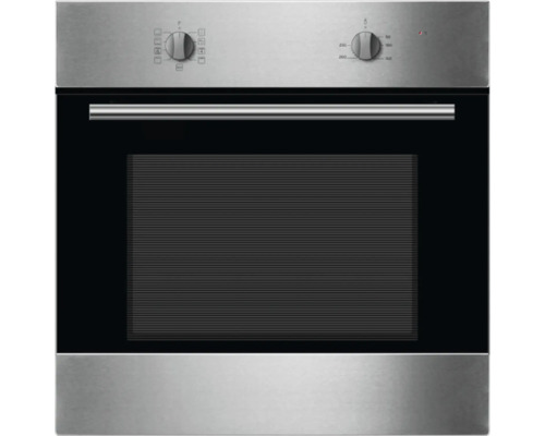 Vstavaná rúra z nehrdzavejúcej ocele so sklenenými dvierkami a otočnými gombíkmi