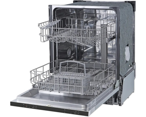 Otvorená umývačka riadu s košmi na riad