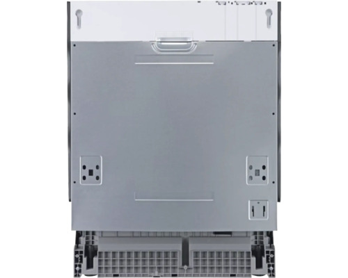 Pohľad zozadu na umývačku riadu s nastaviteľnými nožičkami