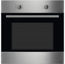 Vstavaná rúra z nehrdzavejúcej ocele s regulátorom teploty a prepínačom funkcií