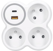 Rozbočka so zásuvkami USB a USB-C