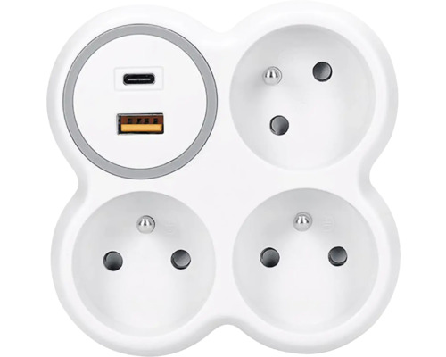 Rozbočka so zásuvkami USB a USB-C