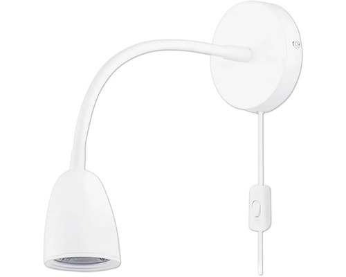 LED nástenné svietidlo Solight WO54-W 4 W 280 lm 3000 K biele Biele nástenné svietidlo s flexibilným ramenom a vypínačom