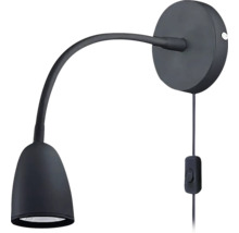 Nástenné svietidlo s flexibilným ramenom a spínačom