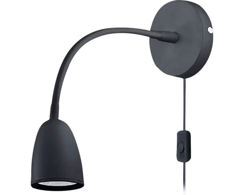 LED nástenné svietidlo Solight WO54-B 4 W 280 lm 3000 K čierna Nástenné svietidlo s flexibilným ramenom a spínačom