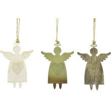 Tri anjelské prívesky so vzorom srdca