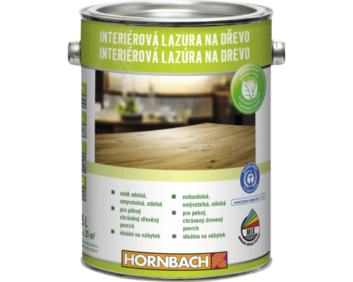Interiérová lazúra na drevo v plechovke