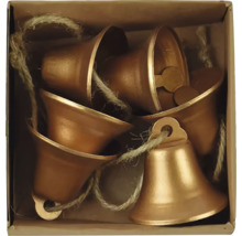 Ozdobné kovové zvončeky v krabici so šnúrkou