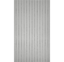 Svetlé drevené panely s vertikálnymi líniami na obklady stien alebo stropov.