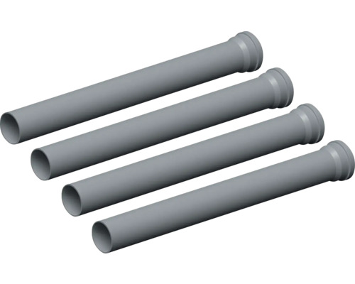 Set rúrok UNGROUND RUP1000 Štyri sivé plastové odpadové rúry