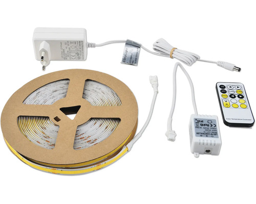 LED pásik na kotúči s napájacím zdrojom a diaľkovým ovládaním