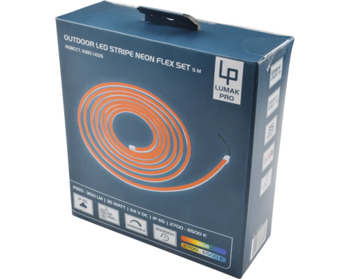 Balenie Lumak Pro Outdoor LED Stripe Neon Flex Set 5 metrov