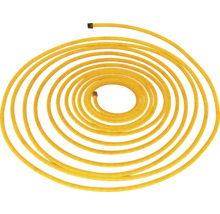 Žltá vykurovacia trubka v stočenom tvare