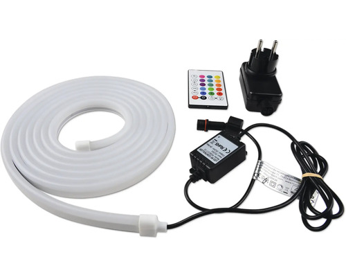 LED svetelný had s diaľkovým ovládaním a napájacím konektorom