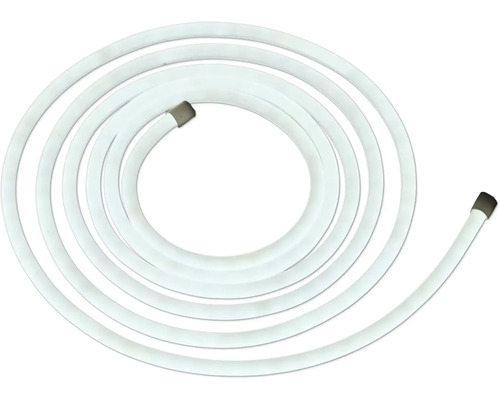 Biela vodná hadica stočená