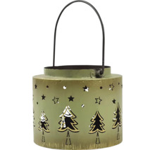 Dekoratívna lampa s motívmi hviezd a vianočných stromčekov