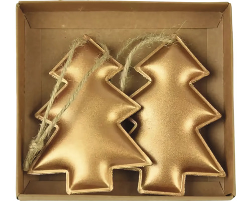 Kovové ozdoby na vianočný stromček v krabici