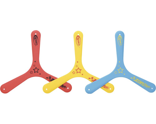 Bumerang 27 x 23 cm 1 ks, rôzne farby Tri farebné bumerangy pre šport