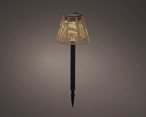 Solárna lampa s ratanovým vzhľadom do záhrady
