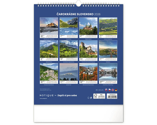 Kalendár Slovensko 2026
