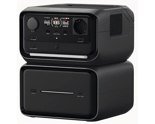 Prenosná napájacia stanica EcoFlow s rozširujúcou batériou pre mobilné napájanie