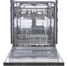 Otvorená umývačka riadu s košmi na riad