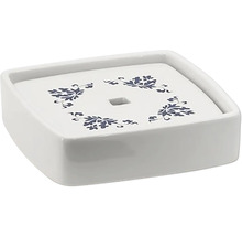 Keramická miska na mydlo s kvetinovým vzorom
