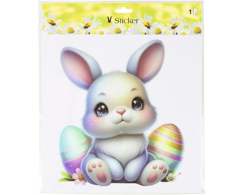 Hárok nálepiek s motívom zajačika a veľkonočných vajíčok