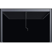 Pergola s nastaviteľnými lamelami a ručnou kľukou