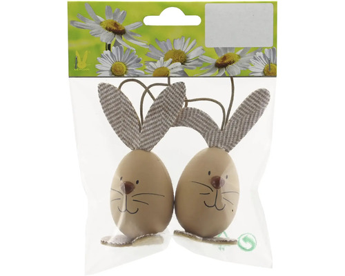 Dekoratívne veľkonočné vajíčka so zajačími ušami v balení