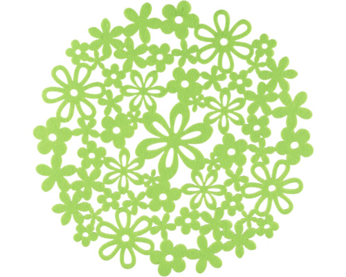 Dekorácia na stôl z plsti v tvare kvetiny