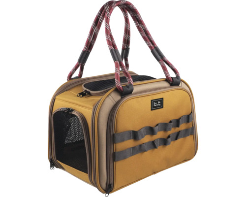 Cestovná taška Dog Fantasy Travel Premium rozšíriteľná 44x27x29cm pre psy aj mačky Taška pre psy so zipsom a držadlami