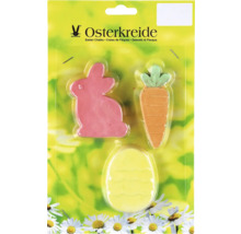 Sada veľkonočných kried s tvarmi zajaca, mrkvy a vajca