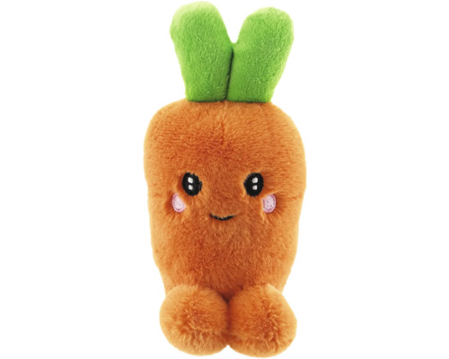 Plyšová mrkva s tvárou