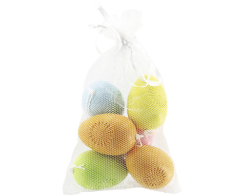 Dekoratívne veľkonočné vajíčka v priehľadnom vrecku