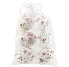 Vrecúško so šiestimi veľkonočnými vajíčkami s kvetinovým vzorom