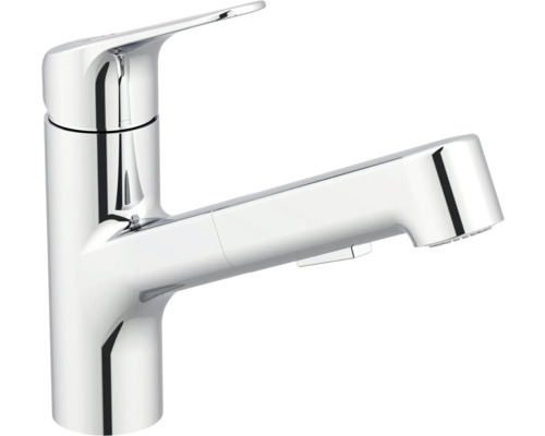 Batéria drezová so sprškou páková KEO SHAZA chróm Kuchynská batéria s výsuvnou sprchou